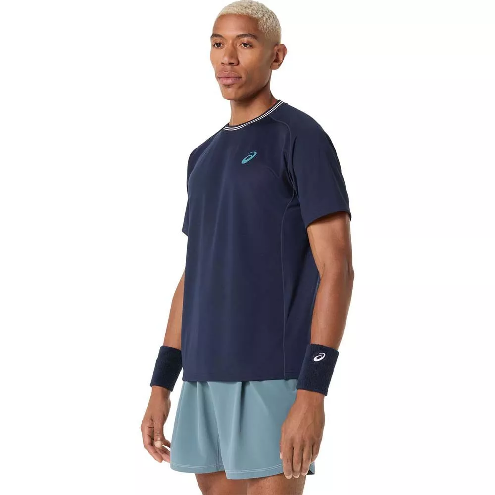 T-Shirt Asics Game SS Blu marino