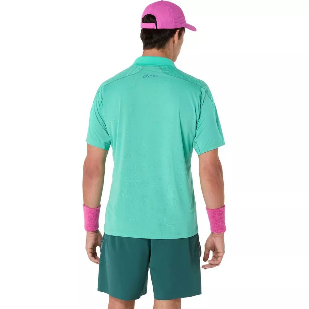 Polo Asics Match Jacquard SS Verde