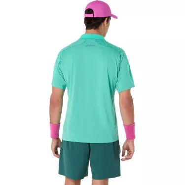 Polo Asics Match Jacquard SS Verde