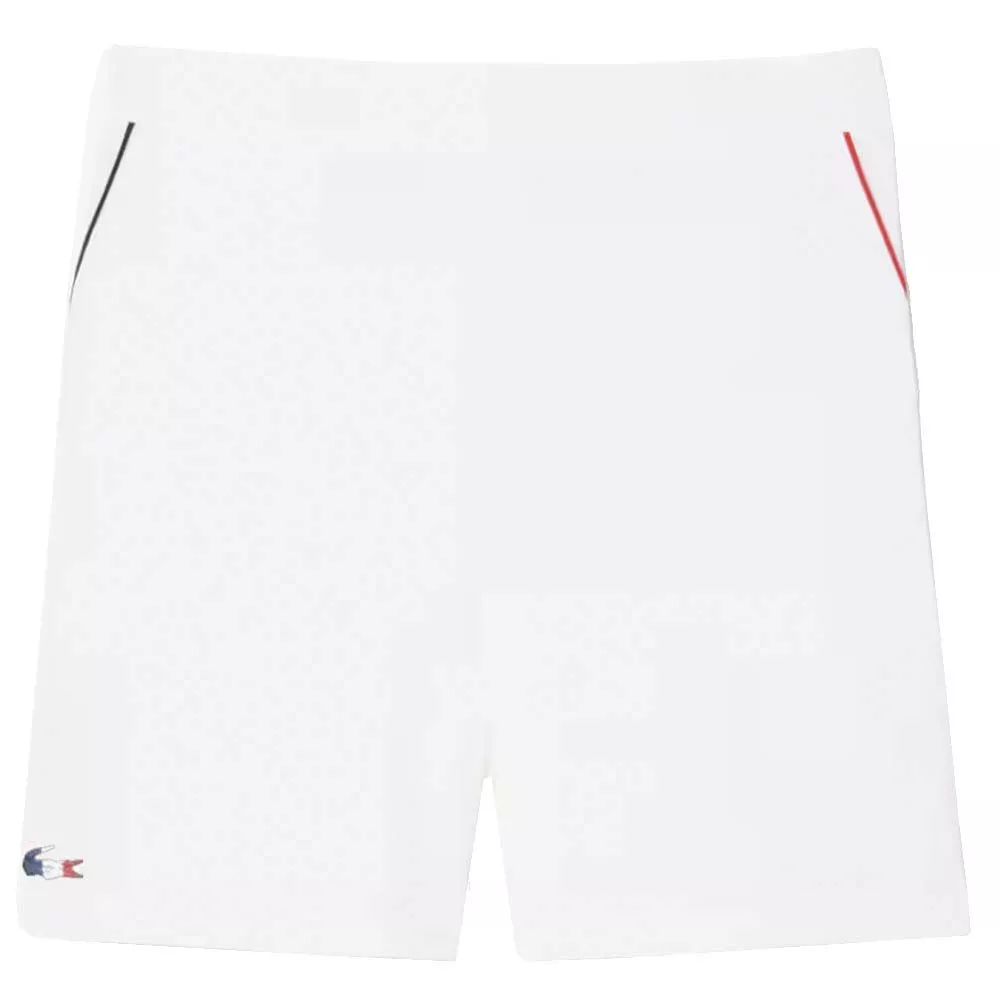 Short Lacoste Squadra Francia Padel Bianco