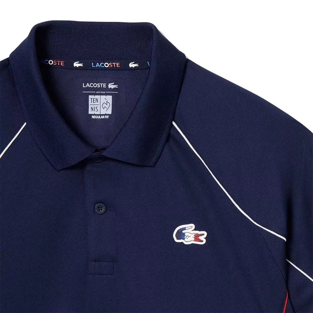 Polo Lacoste Squadra Nazionale Francese di Tennis Blu Navy