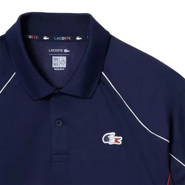 Polo Lacoste Squadra Nazionale Francese di Tennis Blu Navy
