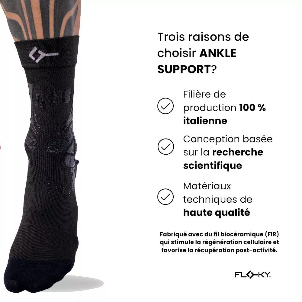 Supporto Caviglia Floky Ankle Support Destro Nero