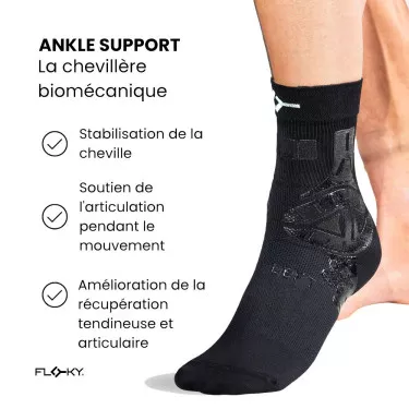 Cavigliera Floky Ankle Support Sinistra Nera