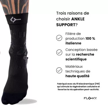 Cavigliera Floky Ankle Support Sinistra Nera