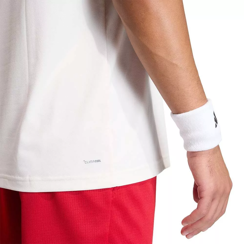 Maglietta Adidas Padel Classics Bianco / Rosso