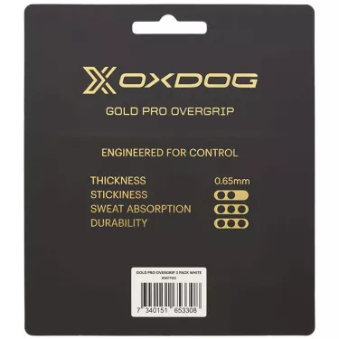 Overgrip Oxdog Gold Pro Bianco x 3