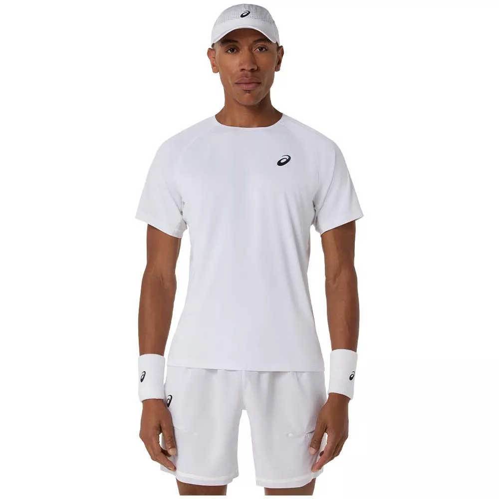 T-Shirt Asics Match SS Bianca per Padel