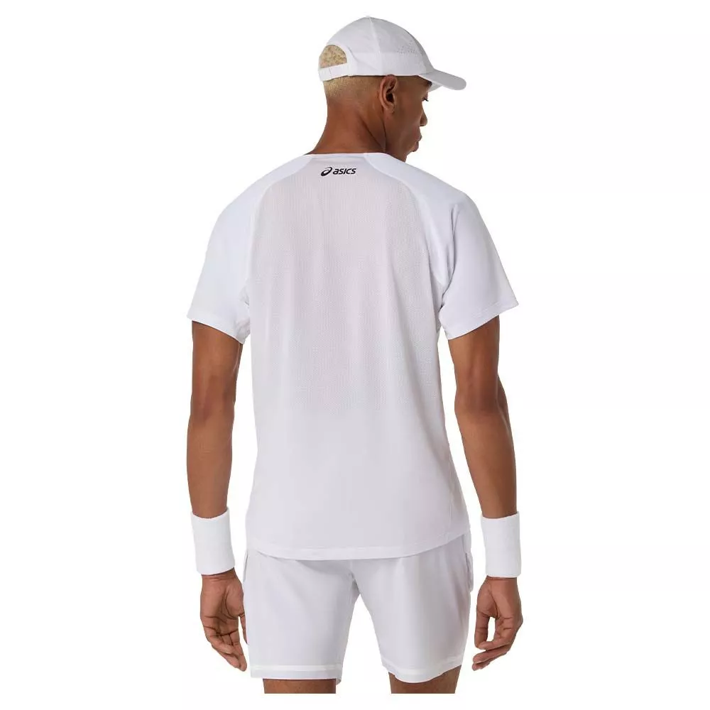 T-Shirt Asics Match SS Bianca per Padel