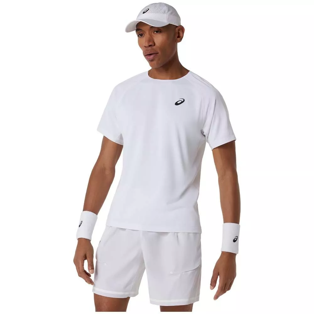 T-Shirt Asics Match SS Bianca per Padel