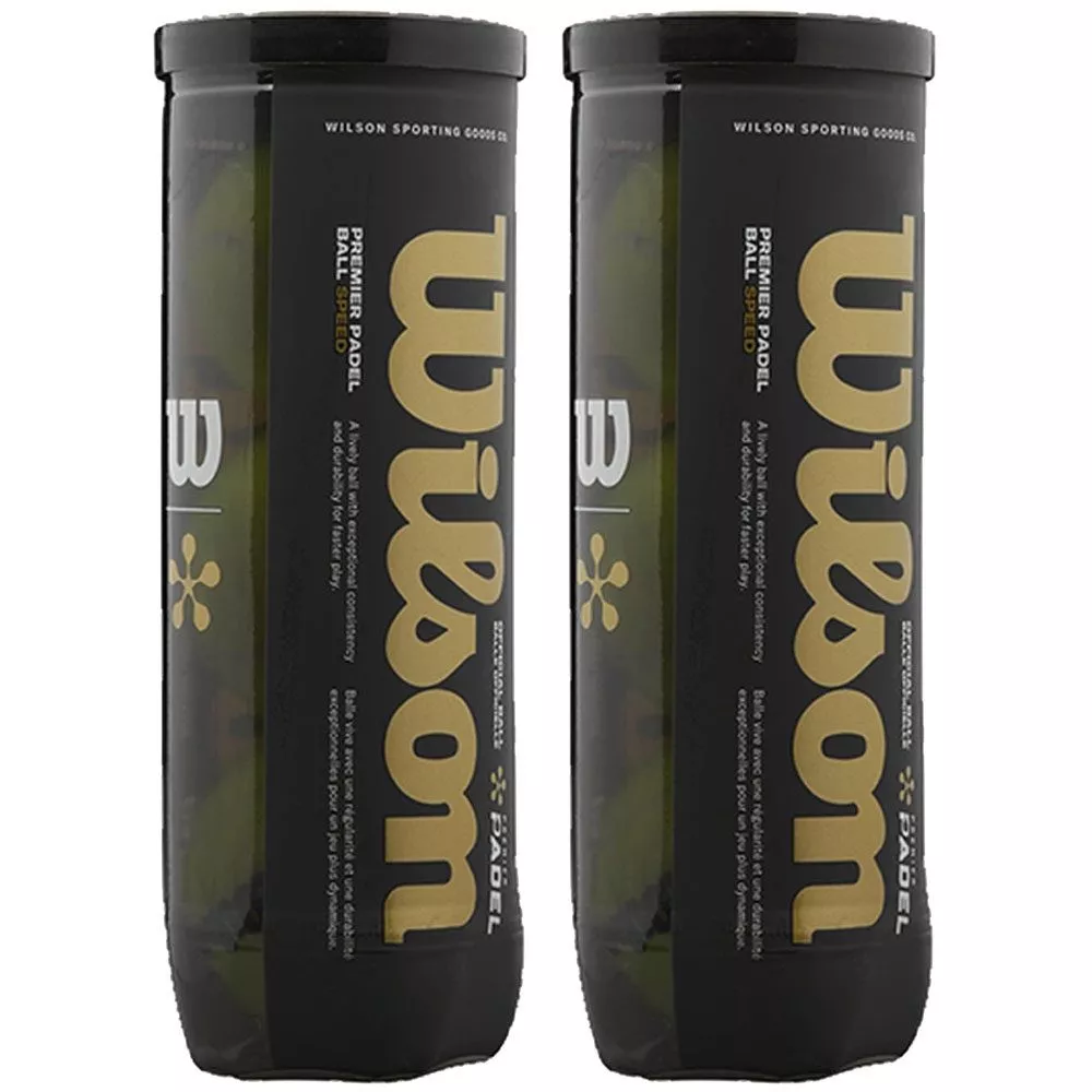 Confezione da 2 tubi da 3 palline Wilson Premier Padel Speed