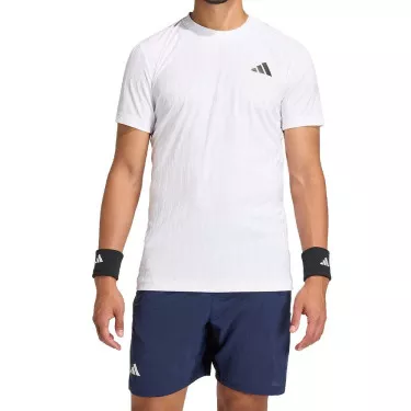 Maglietta Padel Adidas Climacool+ Airchill FreeLift Bianca