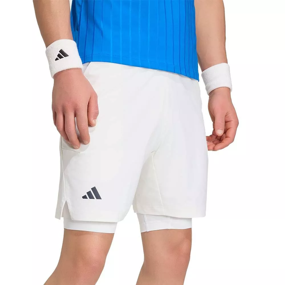 Short Adidas Pro 2-in-1 Padel Bianco