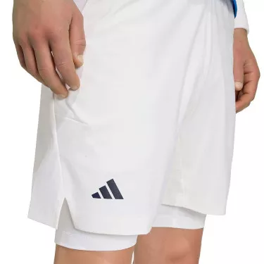 Short Adidas Pro 2-in-1 Padel Bianco