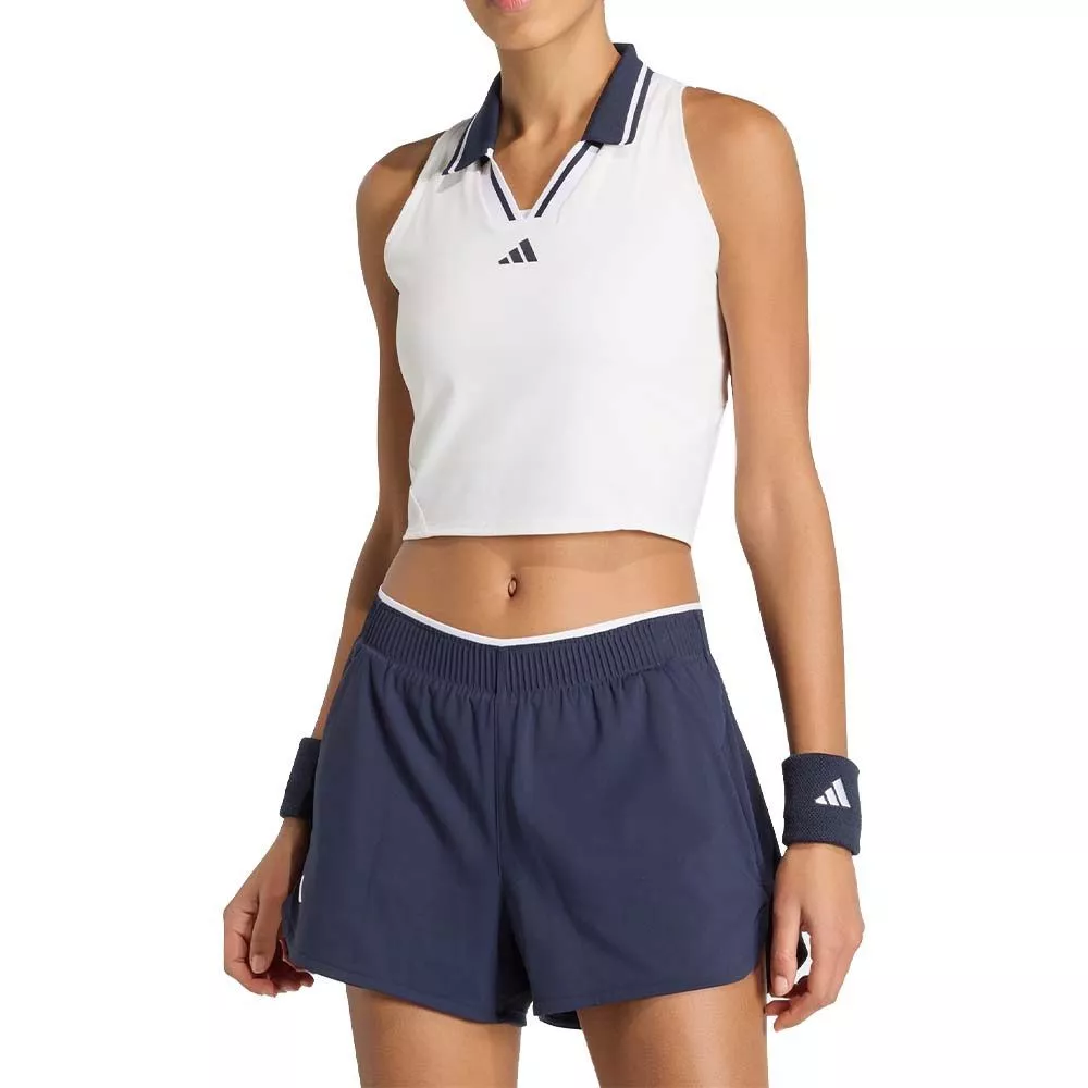 Canotta Adidas Padel Crop Pro Paris Bianca