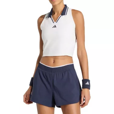 Canotta Adidas Padel Crop Pro Paris Bianca