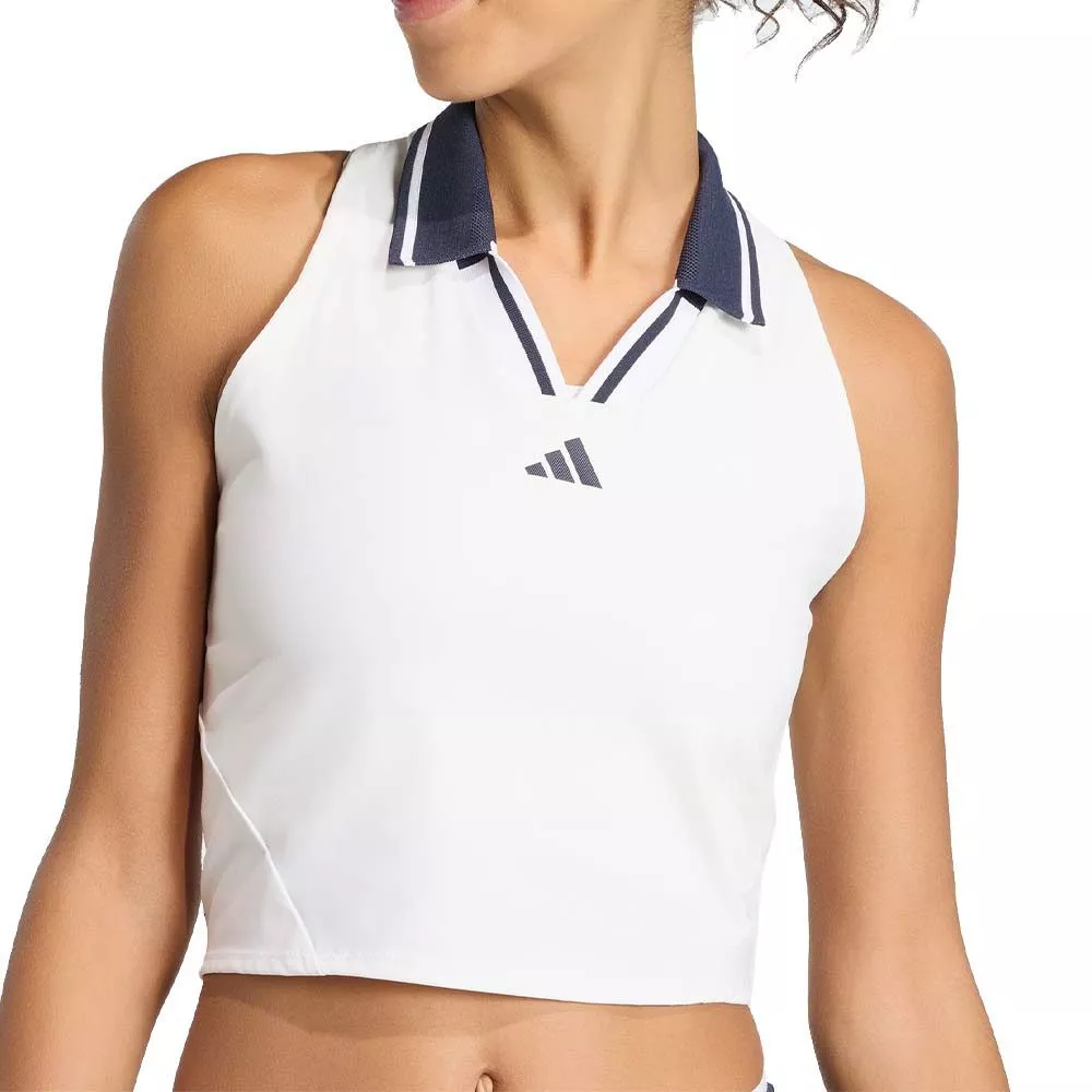 Canotta Adidas Padel Crop Pro Paris Bianca