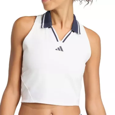 Canotta Adidas Padel Crop Pro Paris Bianca