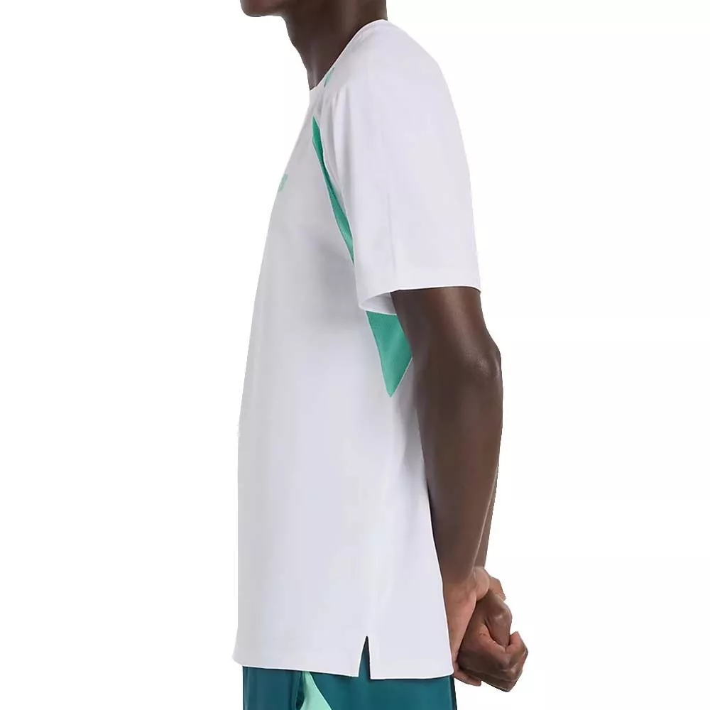 T-Shirt New Balance Tournament Novelty Bianco da Padel