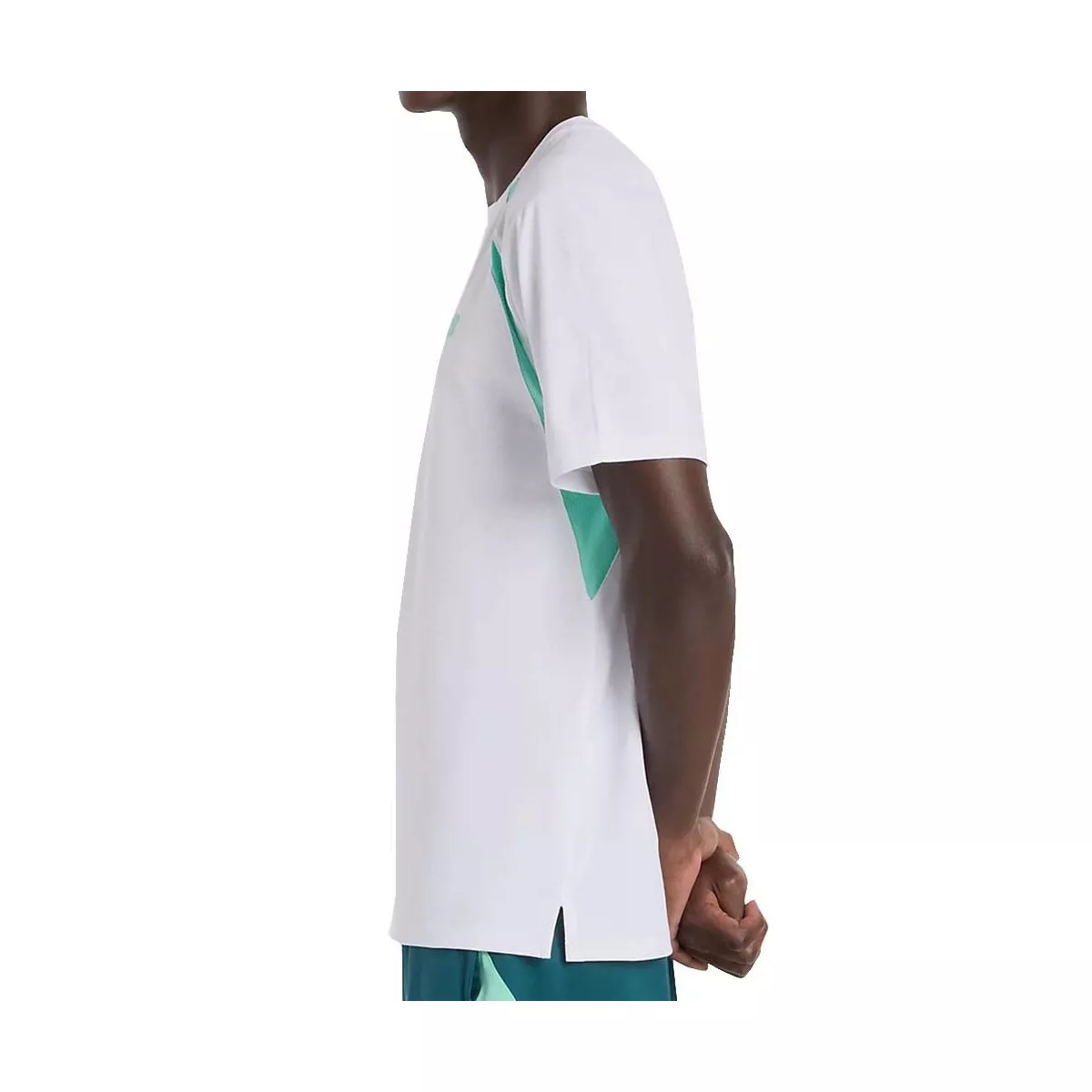 T-Shirt New Balance Tournament Novelty Bianco da Padel