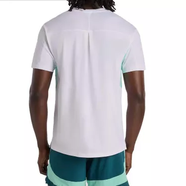 T-Shirt New Balance Tournament Novelty Bianco da Padel