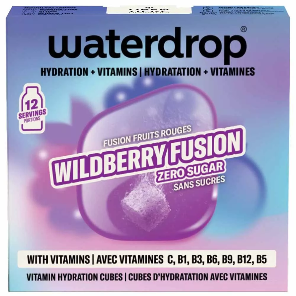 Waterdrop Microdrink Fusion Frutti Rossi x12 per il Padel