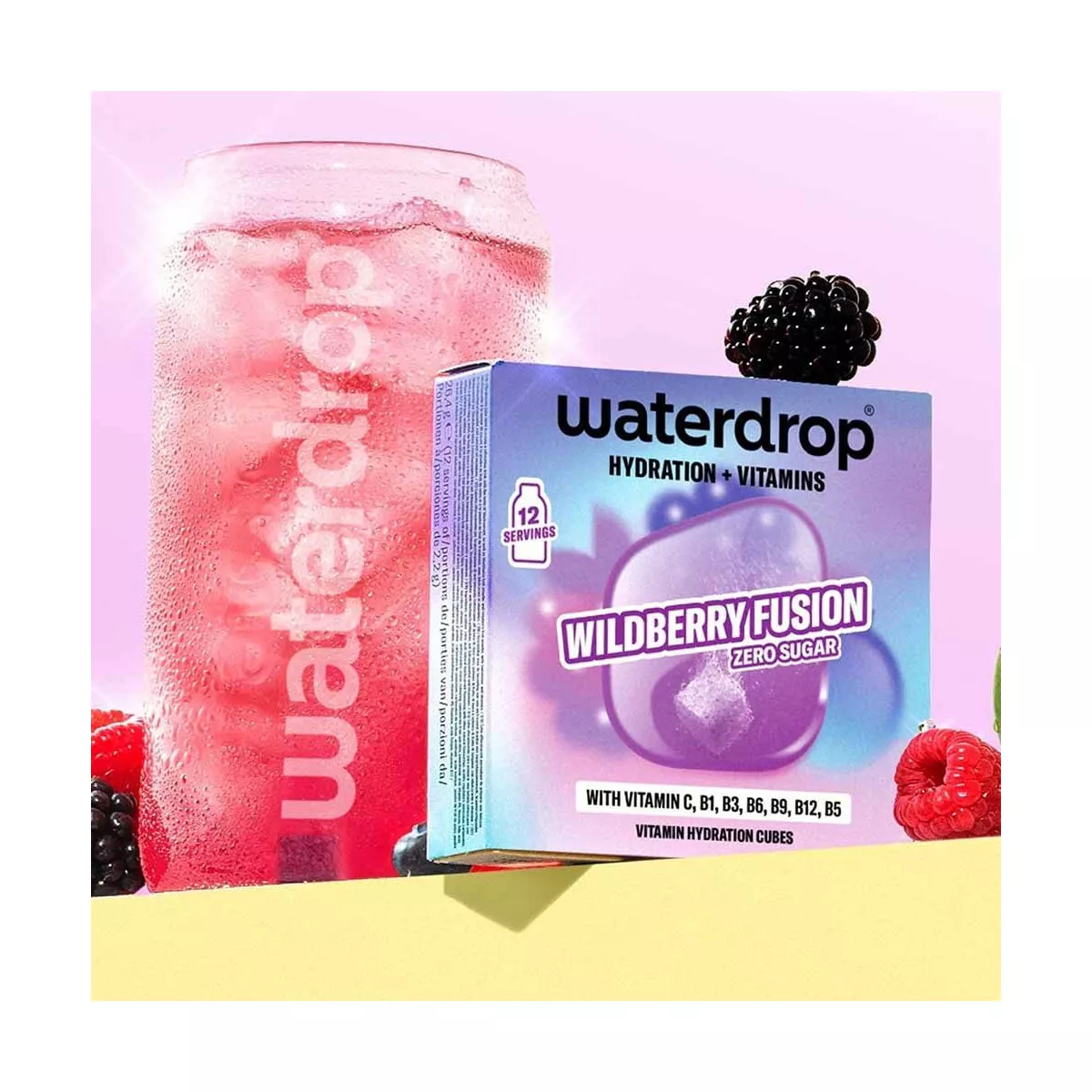 Waterdrop Microdrink Fusion Frutti Rossi x12 per il Padel