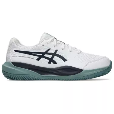Scarpe Asics Gel Resolution X GS Terra Battuta Junior Bianco / Blu Notte
