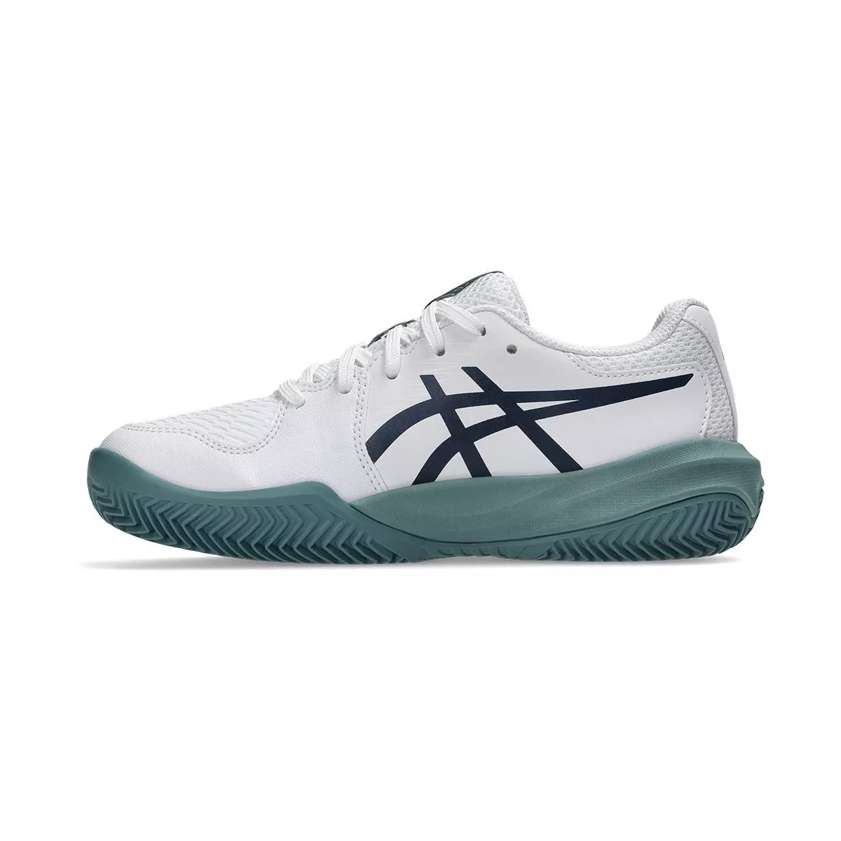 Scarpe Asics Gel Resolution X GS Terra Battuta Junior Bianco / Blu Notte