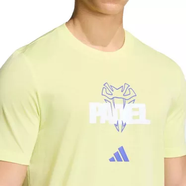 T-shirt Adidas Padel Grafico Giallo