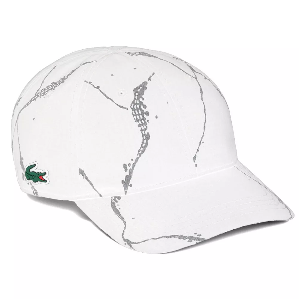Cappellino Lacoste Riflettente Bianco da Padel