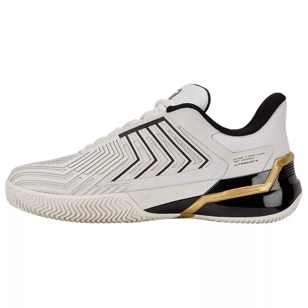 Scarpe da padel K-Swiss Ultrashot 4 Bianco / Nero / Oro
