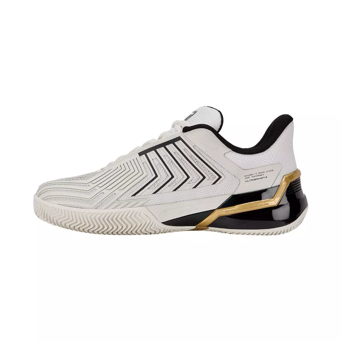 Scarpe da padel K-Swiss Ultrashot 4 Bianco / Nero / Oro