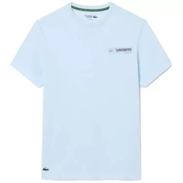 T-Shirt Lacoste Sport Ultra Dry Stampata Azzurro / Blu