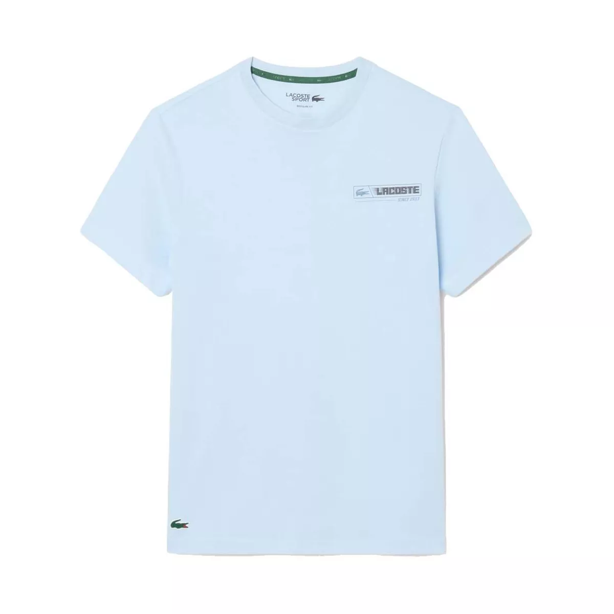 T-Shirt Lacoste Sport Ultra Dry Stampata Azzurro / Blu