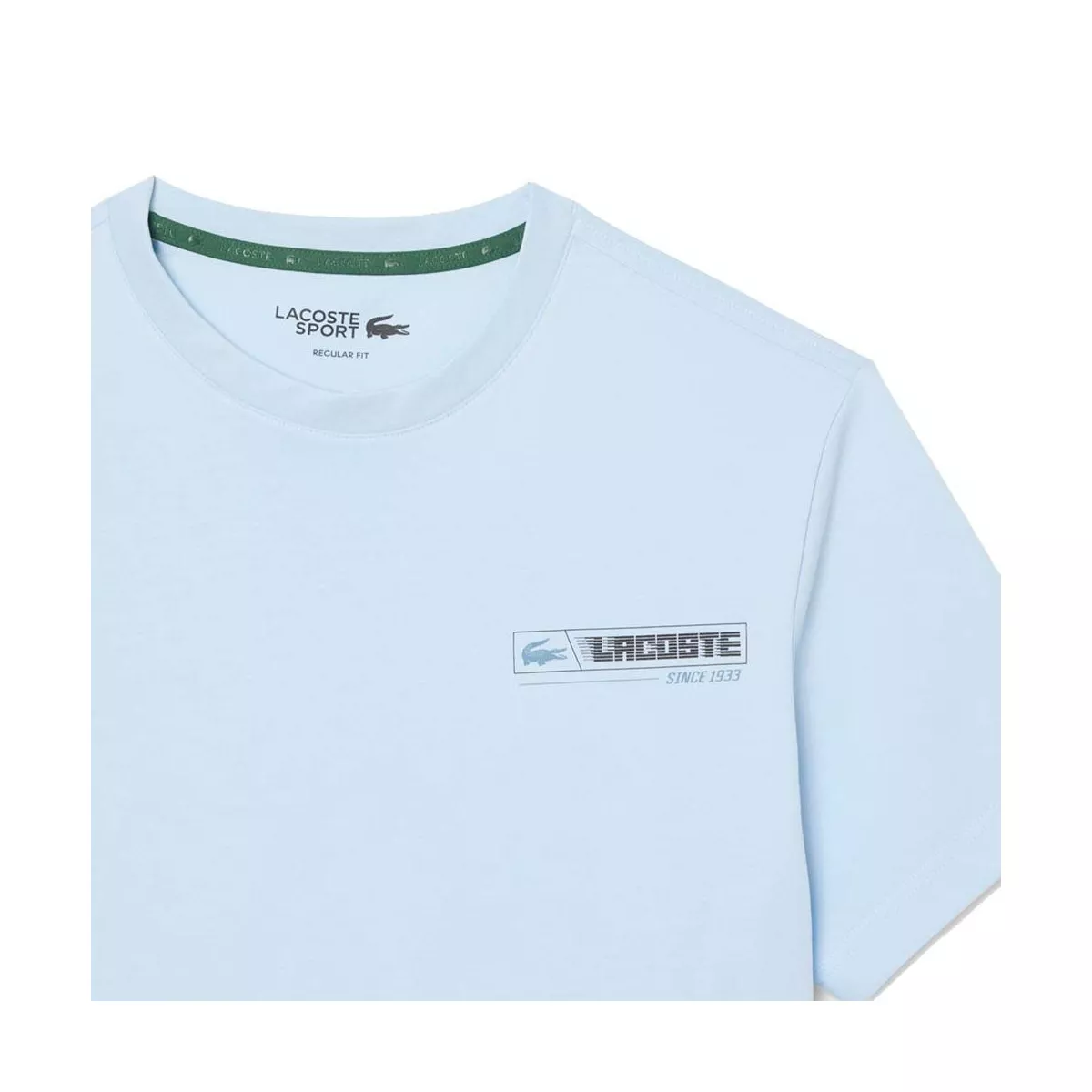 T-Shirt Lacoste Sport Ultra Dry Stampata Azzurro / Blu