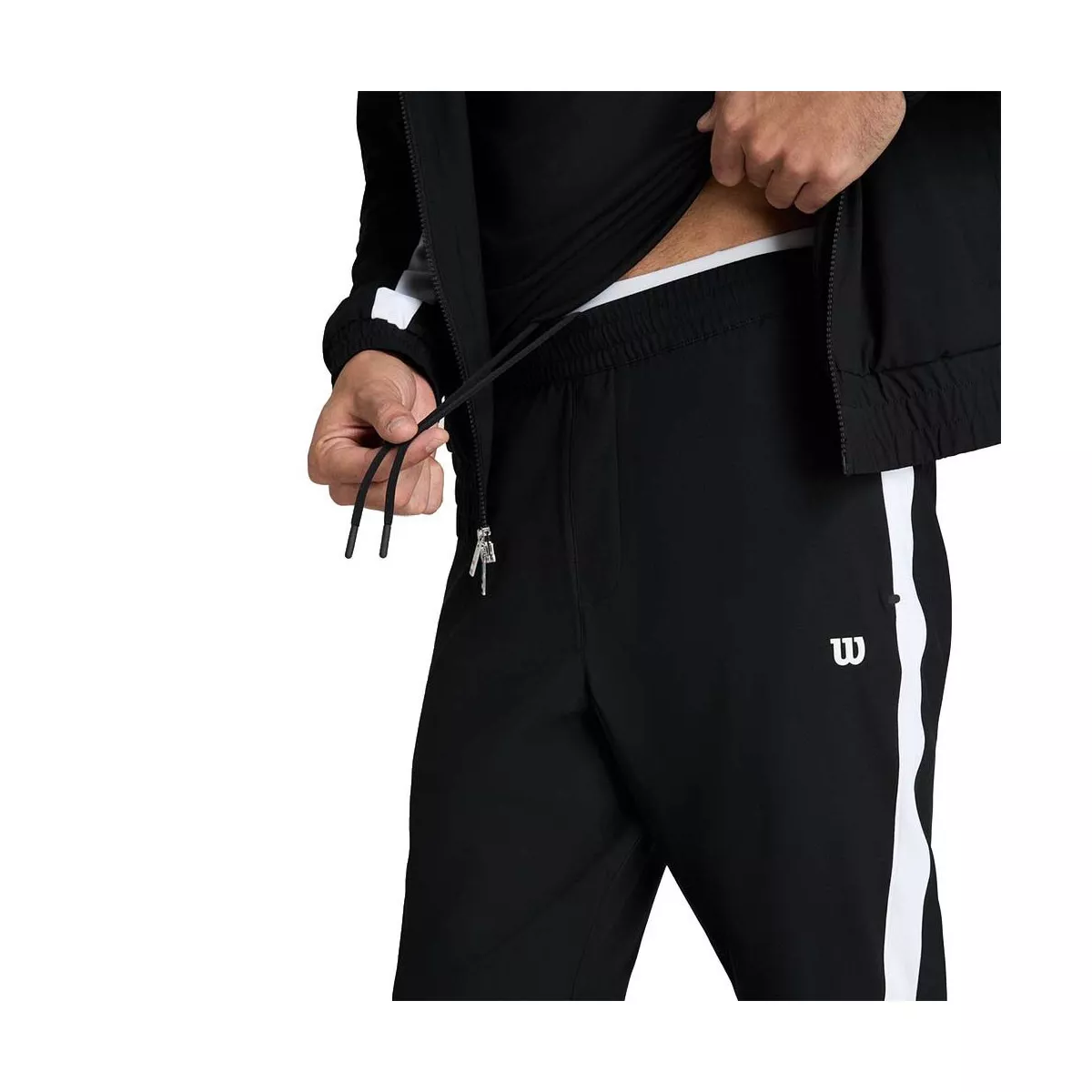 Pantaloni da Jogging Wilson Grand Slam Uomo Nero / Bianco