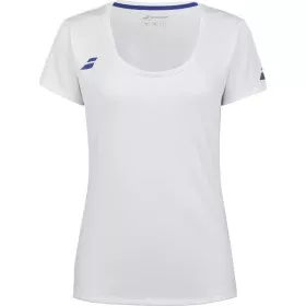 T-Shirt Babolat Play Cap Bambina Bianco
