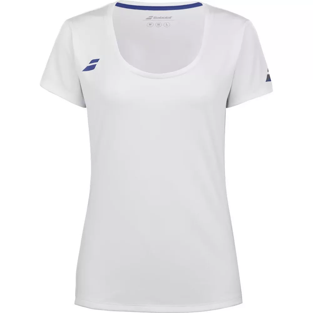 T-Shirt Babolat Play Cap Bambina Bianco
