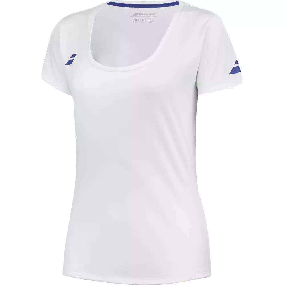 T-Shirt Babolat Play Cap Bambina Bianco