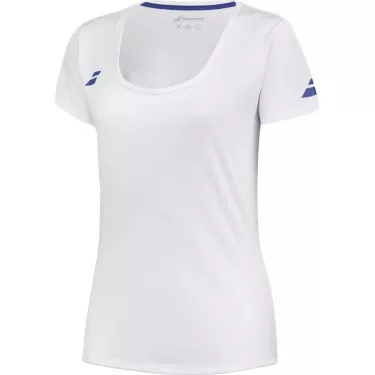 T-Shirt Babolat Play Cap Bambina Bianco