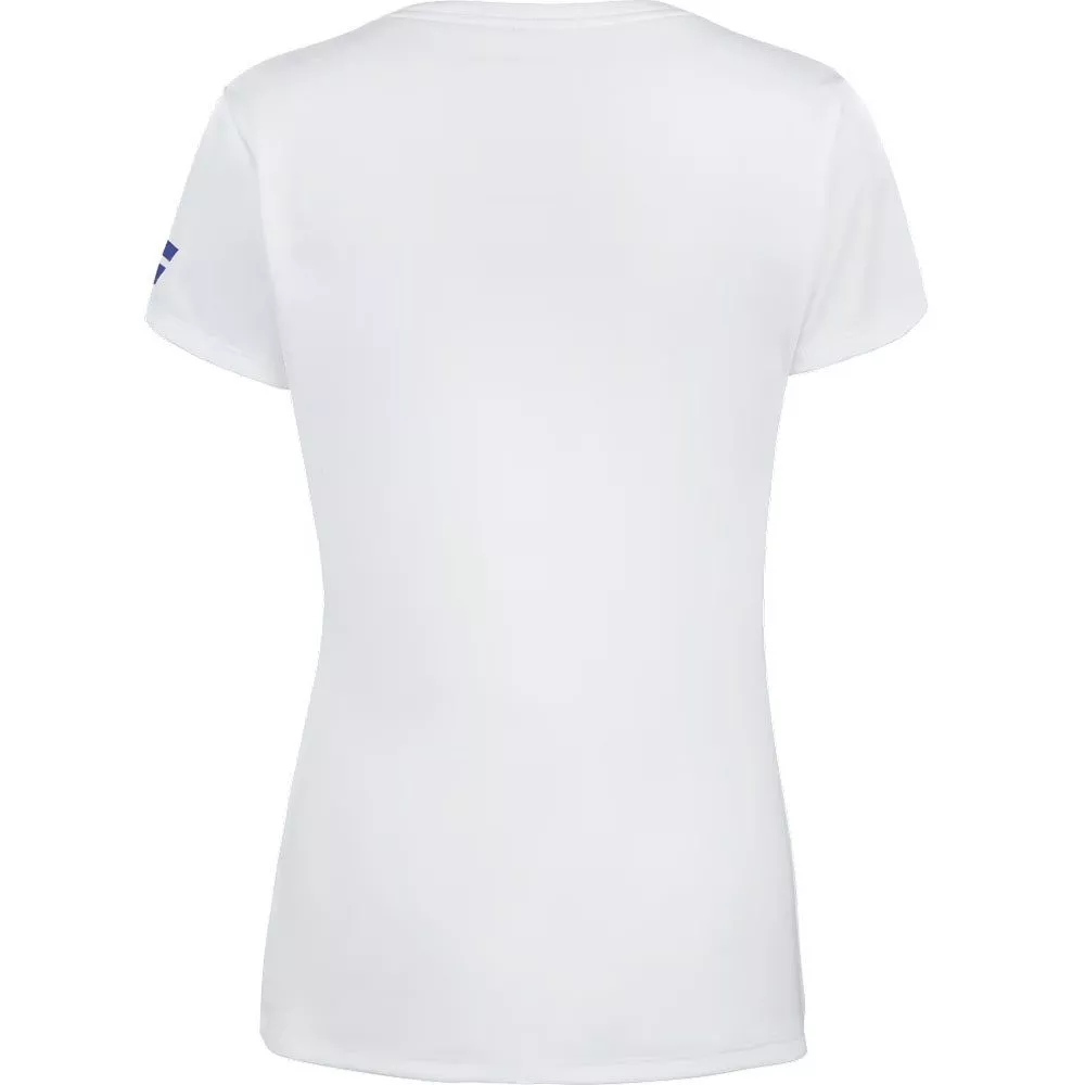 T-Shirt Babolat Play Cap Bambina Bianco