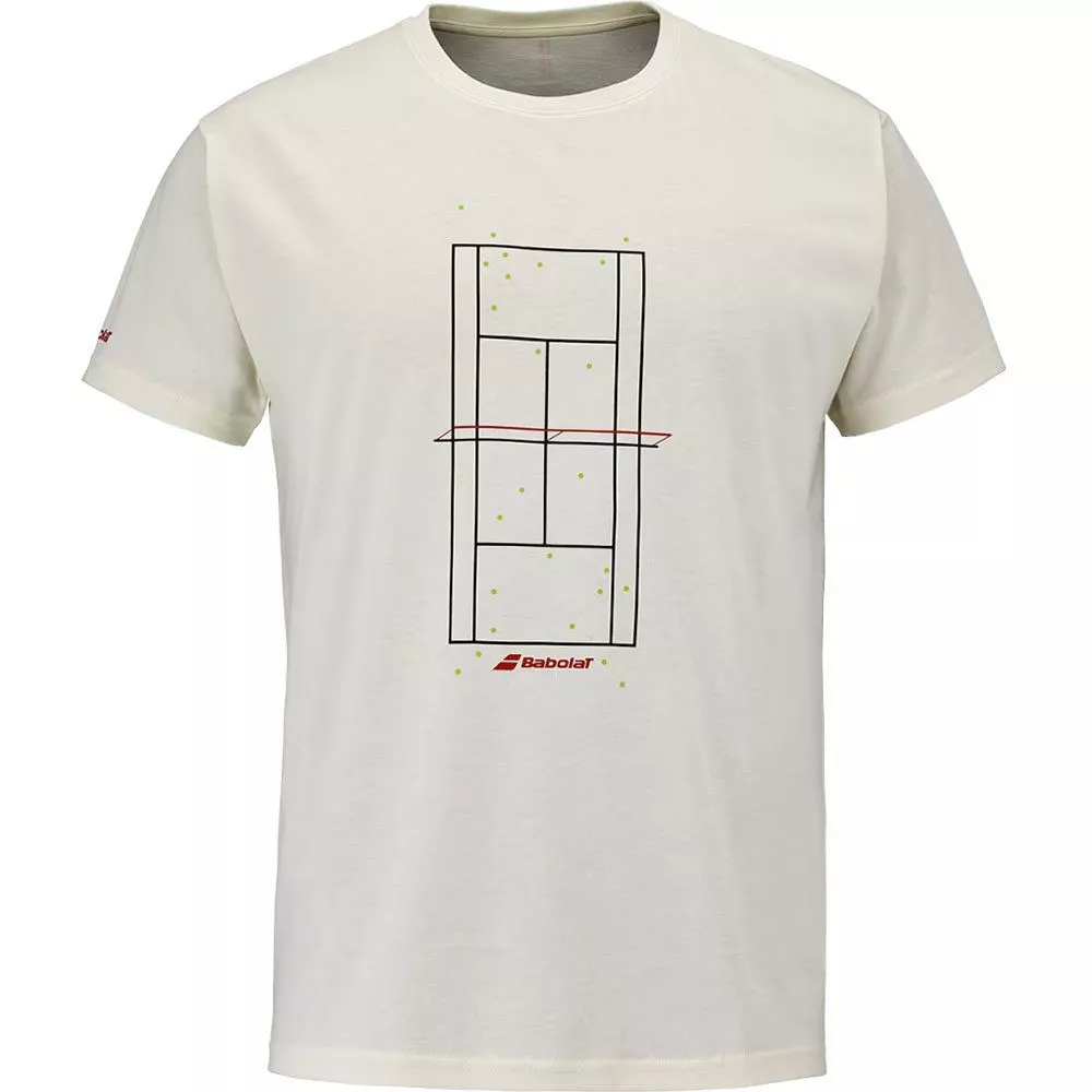 T-shirt Babolat Exercise Message Crema