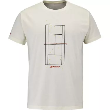 T-shirt Babolat Exercise Message Crema