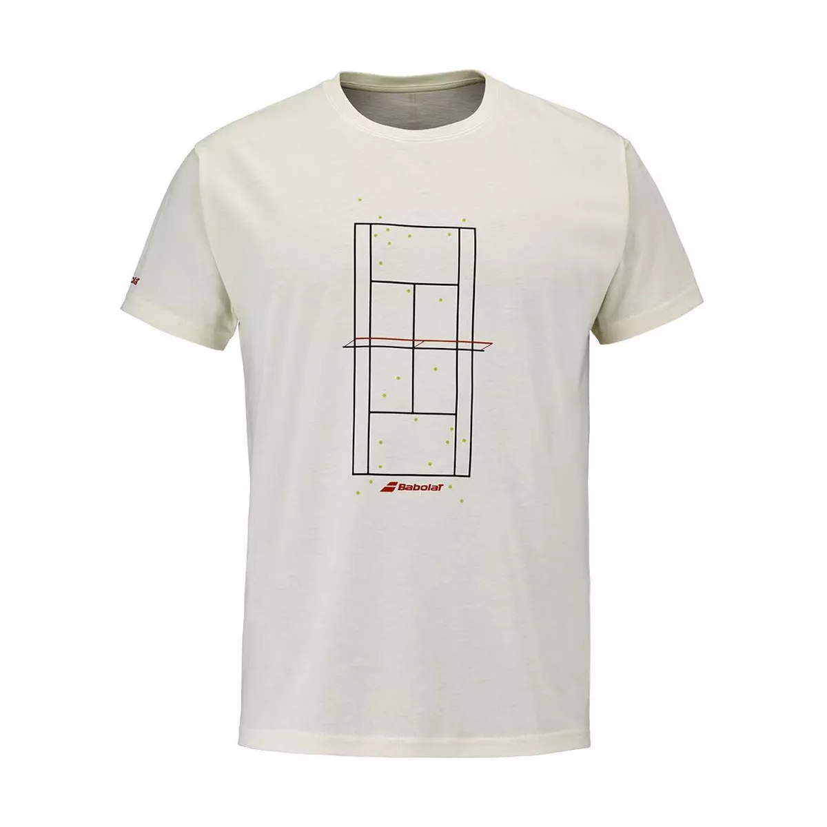 T-shirt Babolat Exercise Message Crema