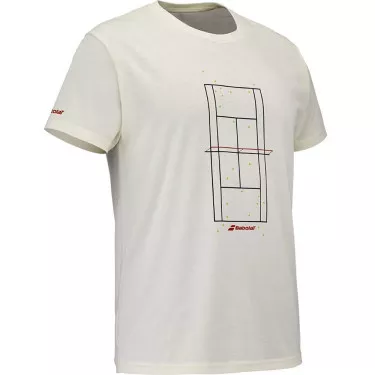 T-shirt Babolat Exercise Message Crema