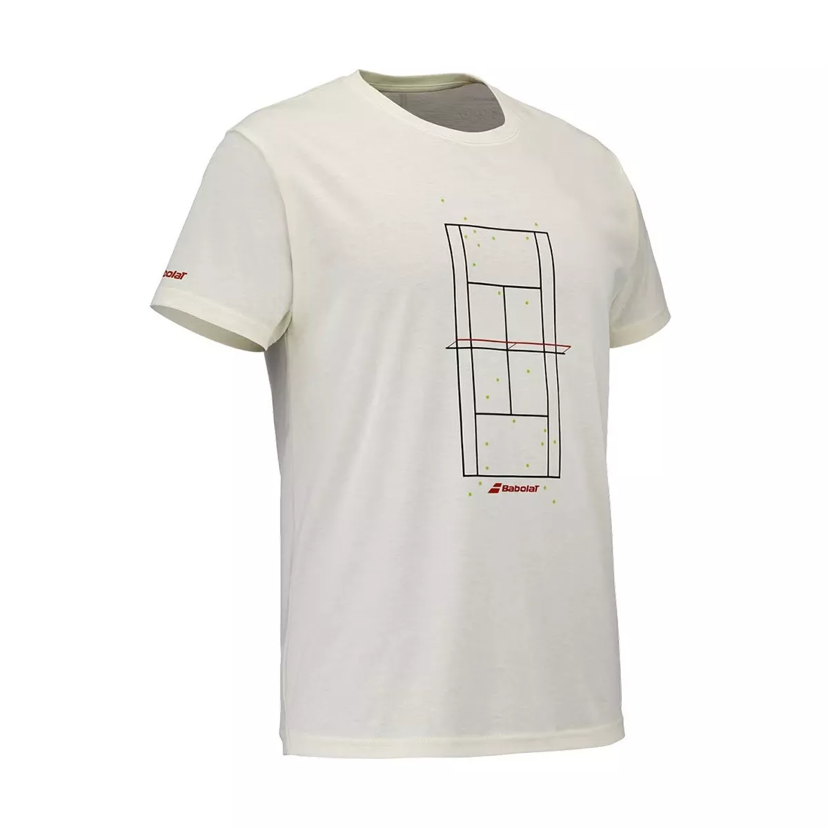 T-shirt Babolat Exercise Message Crema
