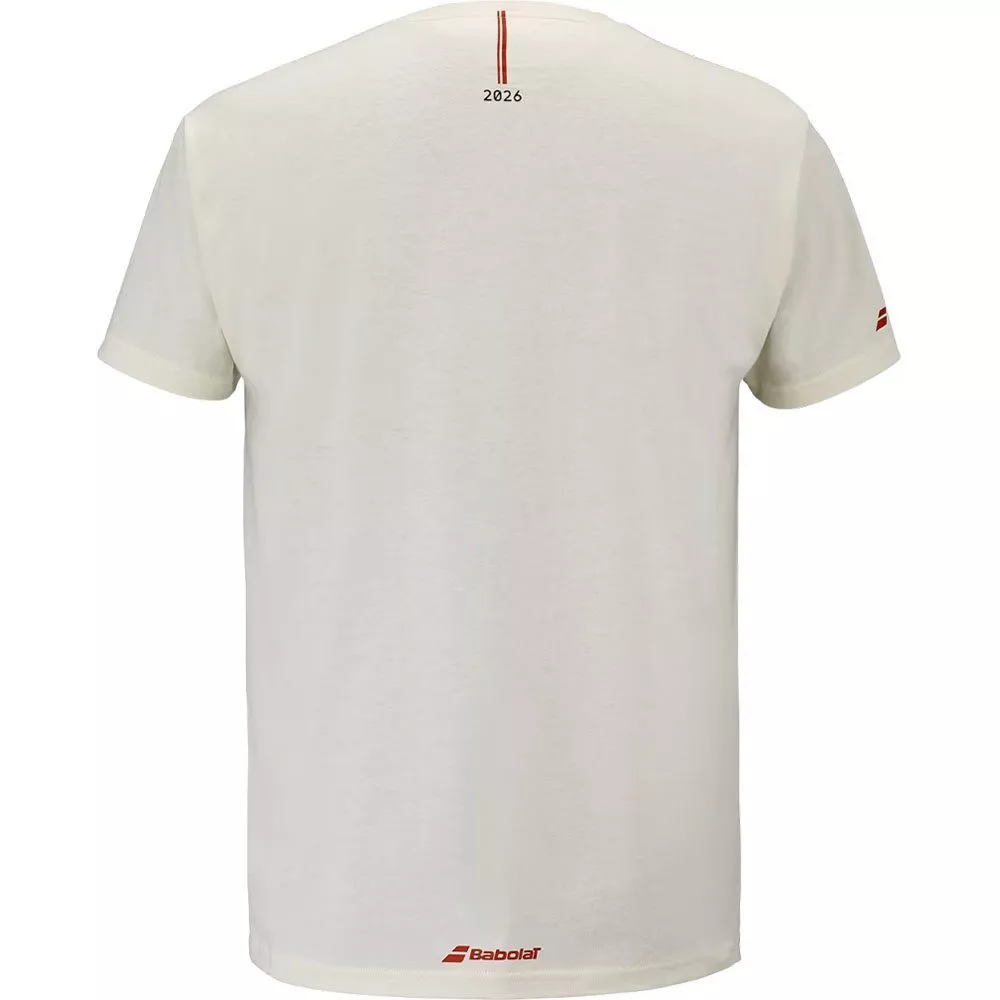 T-shirt Babolat Exercise Message Crema