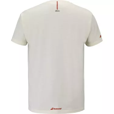 T-shirt Babolat Exercise Message Crema