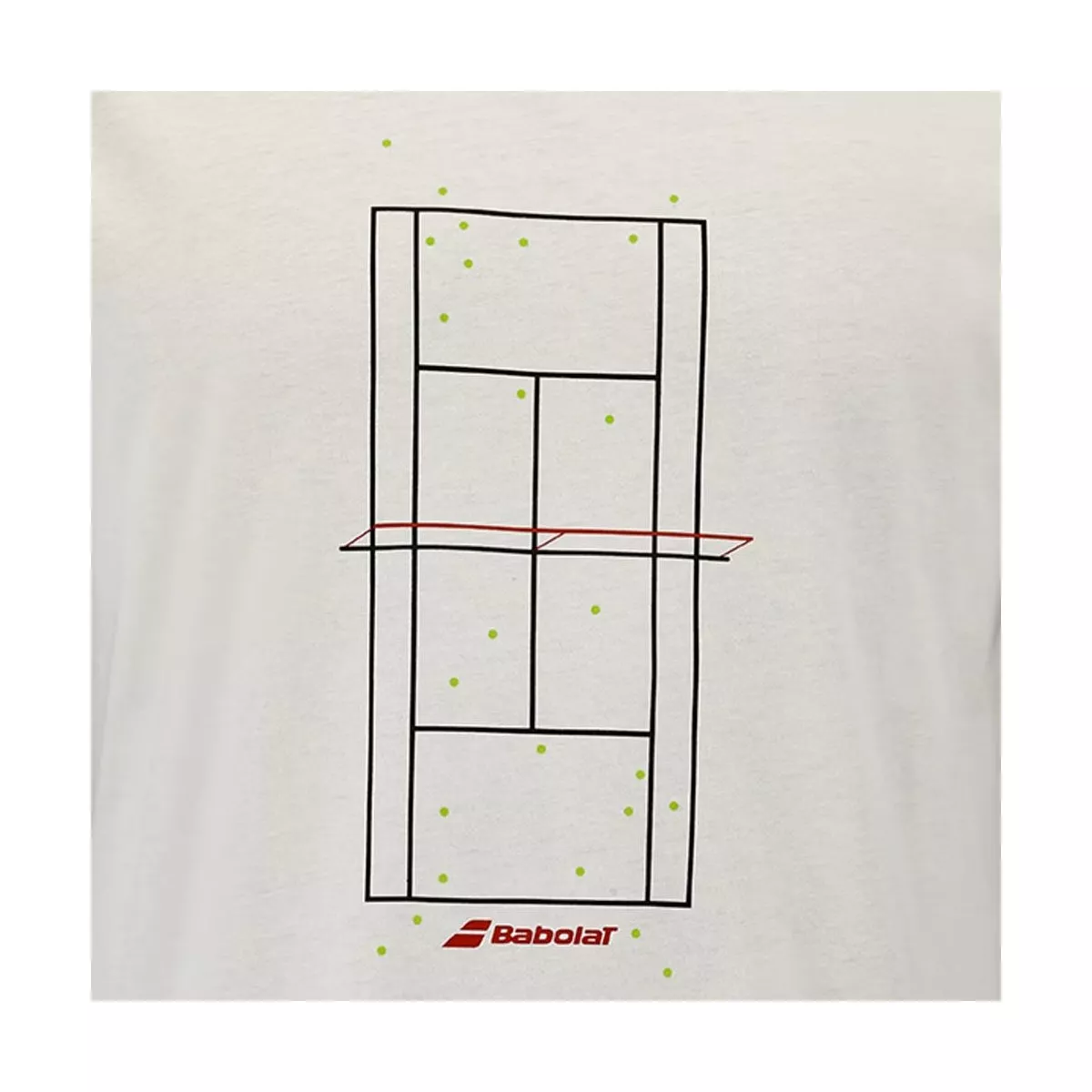 T-shirt Babolat Exercise Message Crema